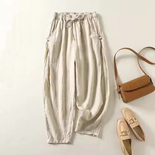 Editta Easygoing Cotton Pants - Elena Harper