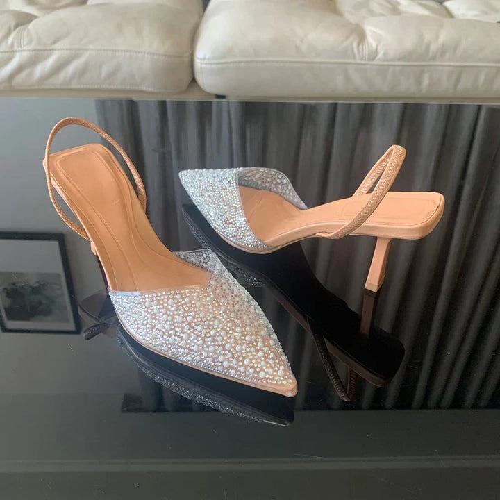 MADISON Graceful Sparkle Heels, view 3 - Elena Harper