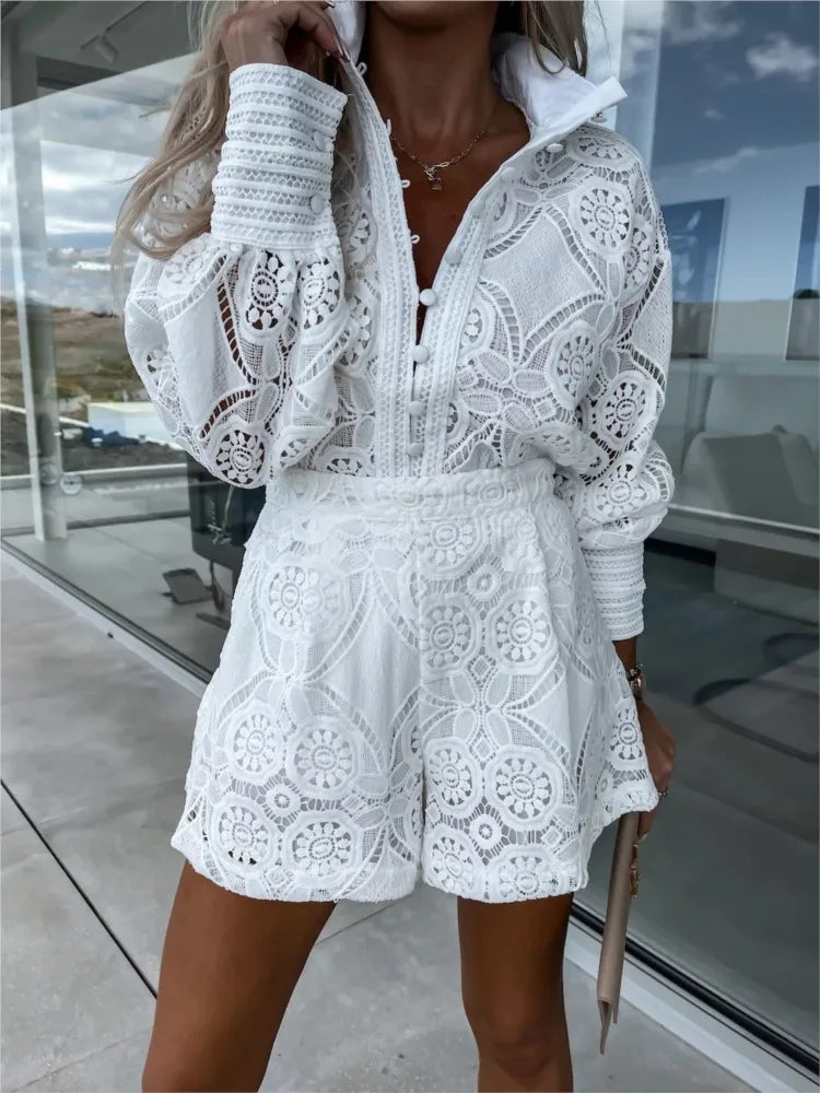 Amelina Elegant Lace Set - Elena Harper