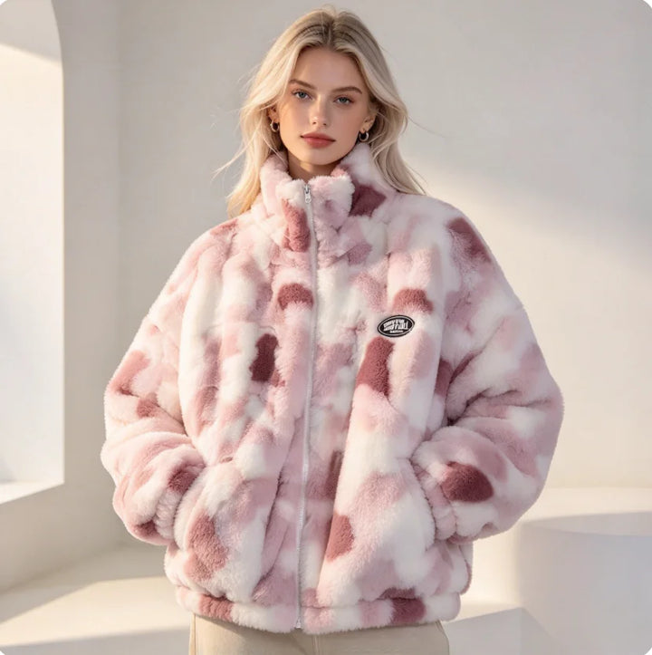 Alessandra Cloudy Fur Jacket, view 2 - Elena Harper