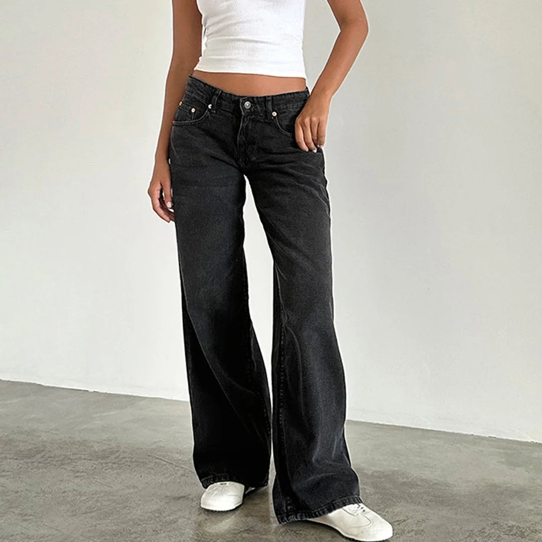 Alzbeta Relaxed Denim Pants, view 5 - Elena Harper
