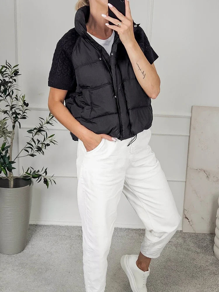 Cristiana Comfortable Padded Gilet, view 4 - Elena Harper