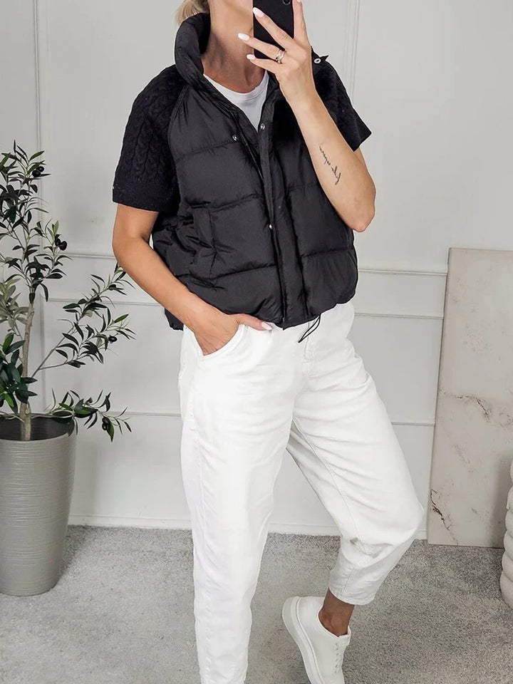 Cristiana Comfortable Padded Gilet, view 4 - Elena Harper