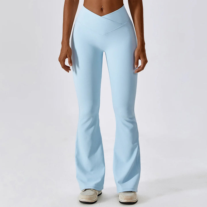 Daniella Elegant Flared Trousers, view 2 - Elena Harper