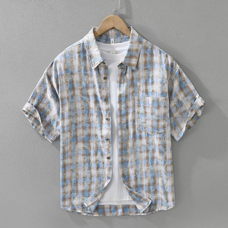LAURENT MONACO | RETRO CHECK SHIRT FOR MEN