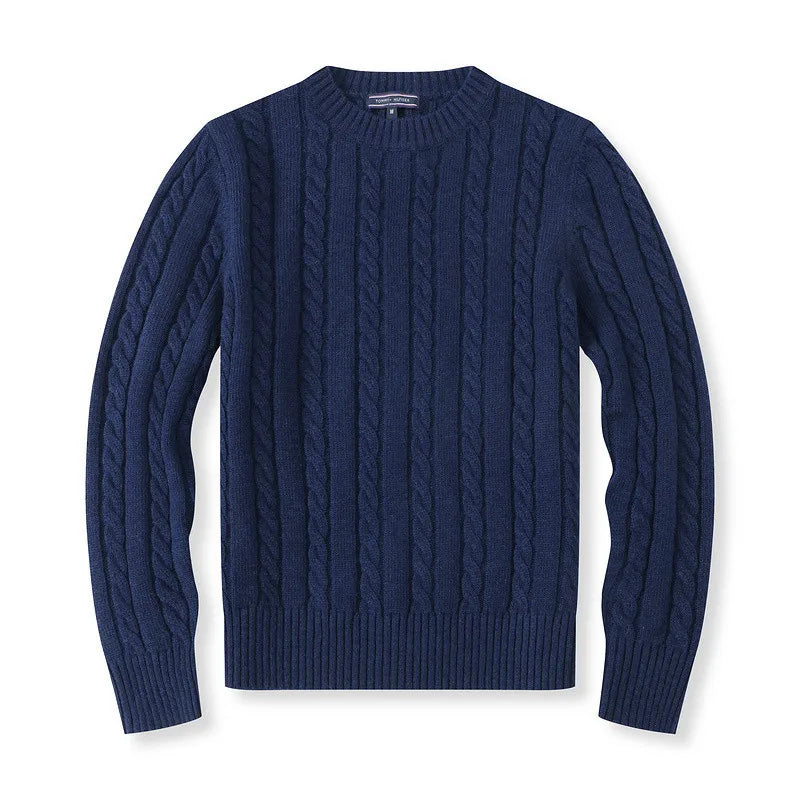 Cable Wool Sweater - Elena Harper