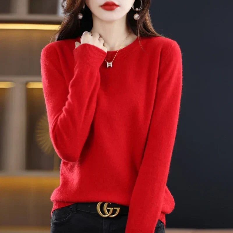Cashmere Sweater for Women Fall and Winter Look, view 9 - Elena Harper