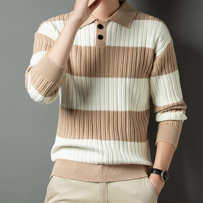 Bruno - Striped Long Sleeve Casual Jersey