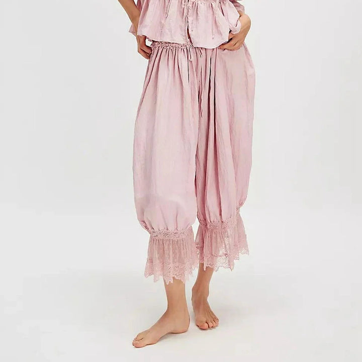 Andrea Fluid Lace Pants, view 3 - Elena Harper