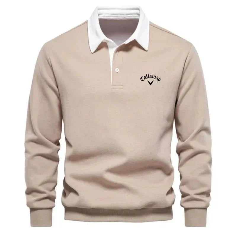 LAURENT MONACO | POLO SWEATER WITH REFINED CONTRASTS