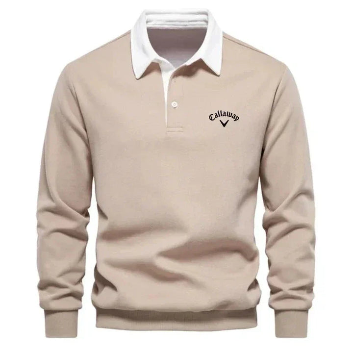 LAURENT MONACO | POLO SWEATER WITH REFINED CONTRASTS