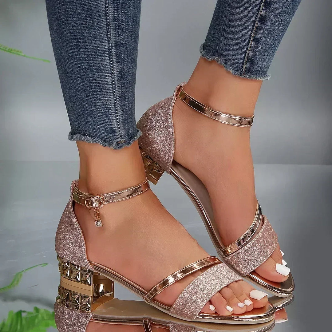 Ariel Chic Comfort Strap Sandals - Elena Harper