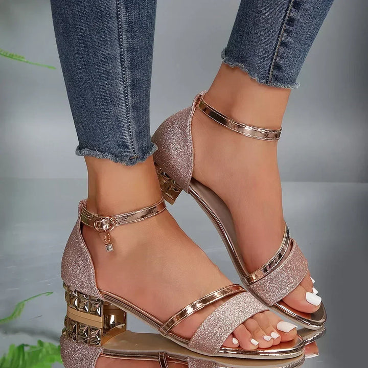 Ariel Chic Comfort Strap Sandals - Elena Harper