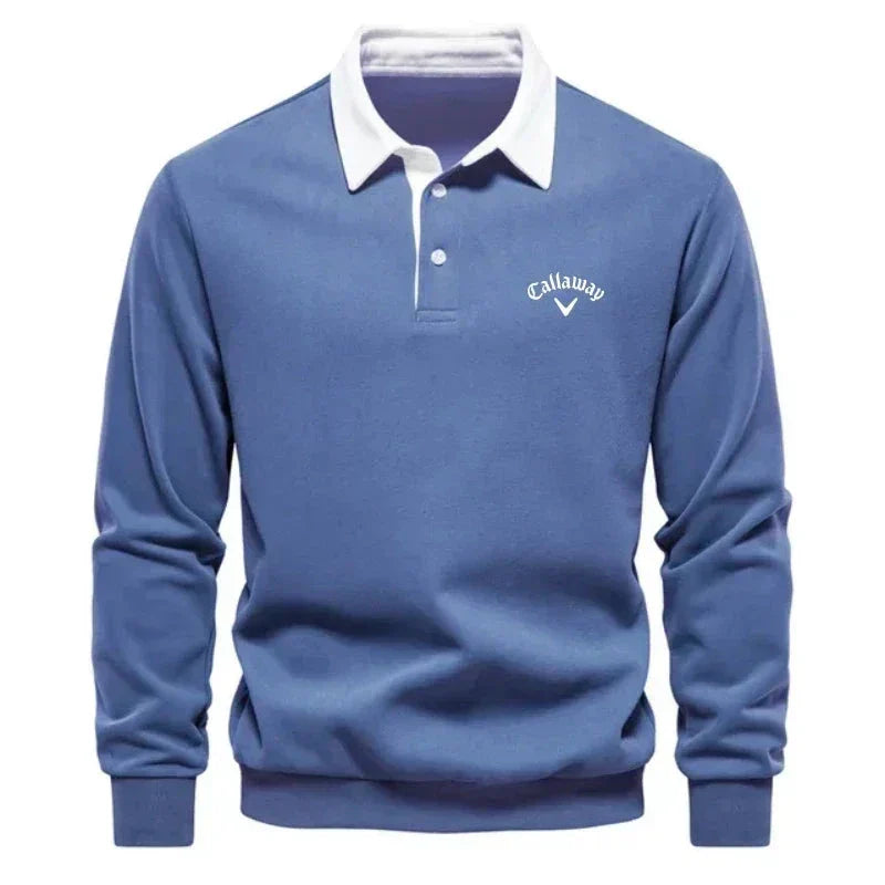 LAURENT MONACO | POLO SWEATER WITH REFINED CONTRASTS