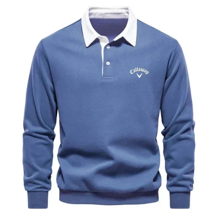 LAURENT MONACO | POLO SWEATER WITH REFINED CONTRASTS