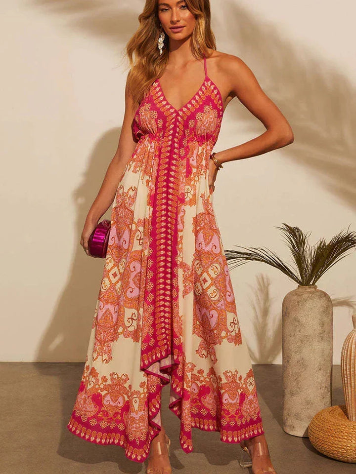 Valeria Bohemian Maxi Dress - Elena Harper
