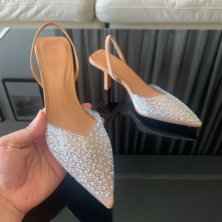 MADISON Graceful Sparkle Heels, view 5 - Elena Harper