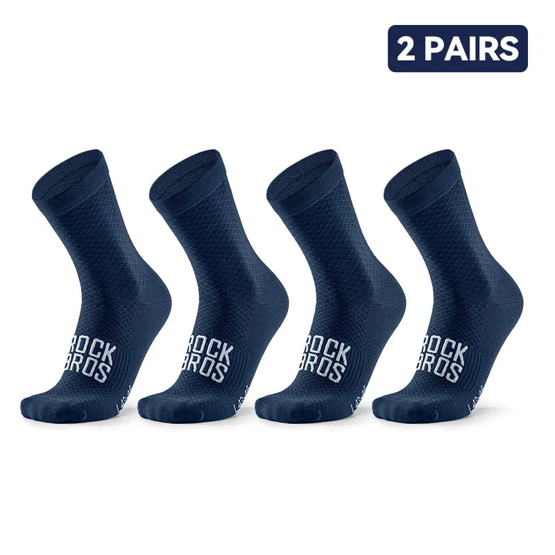 Set of 2 pairs of breathable cycling socks