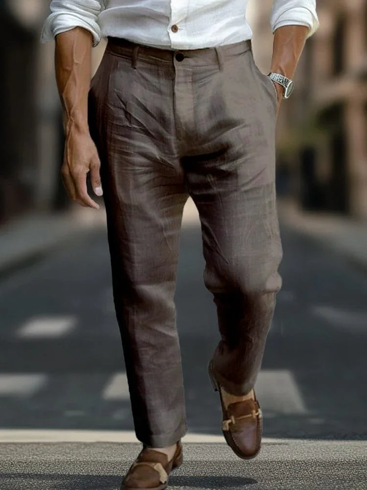 Alaric - Tailored Linen Pants