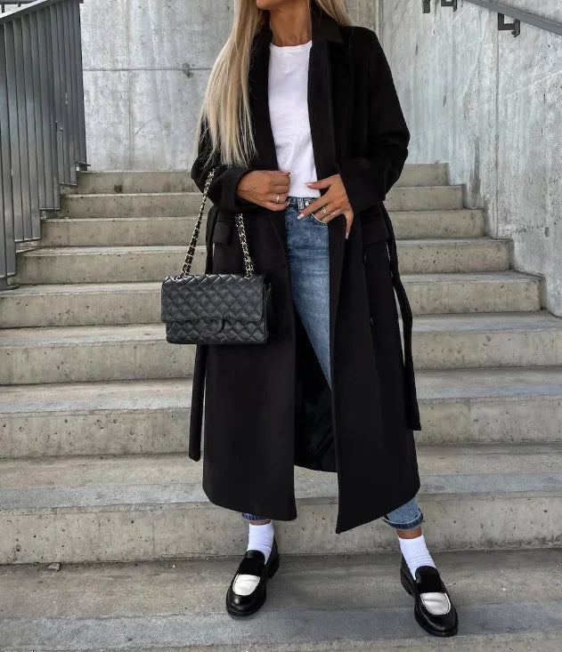 Thick Crossed Coat for Women
