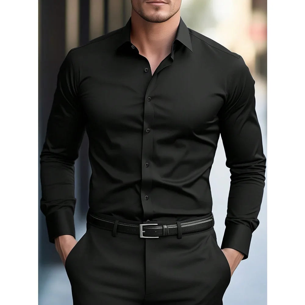 ELENA HARPER™  |  LONG SLEEVE BUSINESS SHIRT FOR MEN