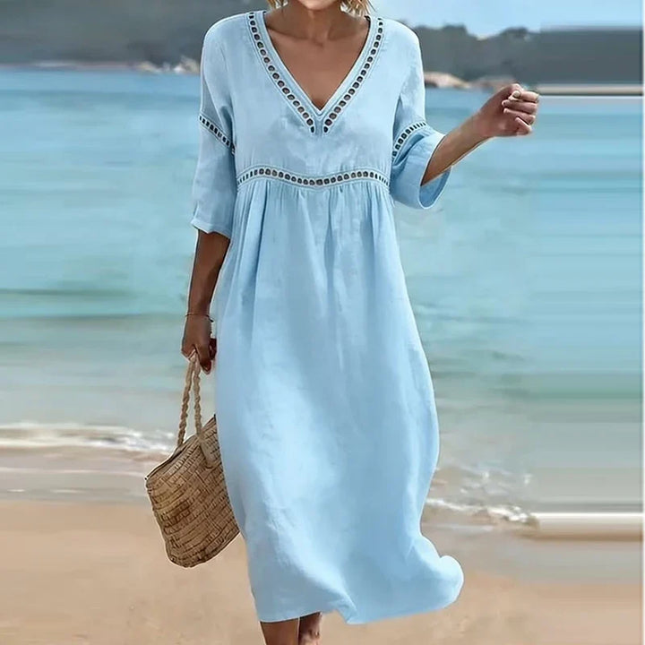 Isolina Soft Maxi Dress, view 6 - Elena Harper