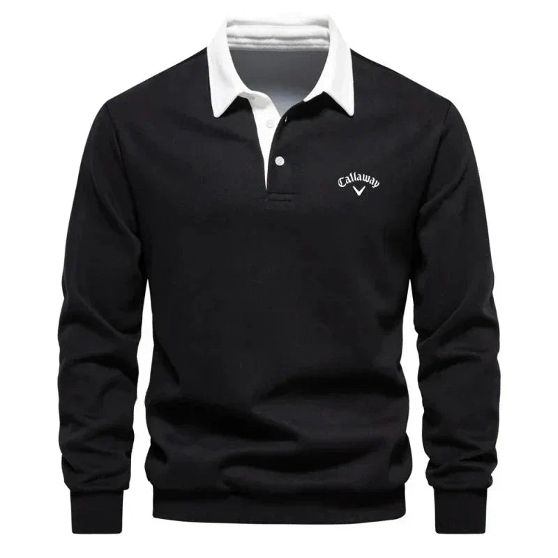 LAURENT MONACO | POLO SWEATER WITH REFINED CONTRASTS