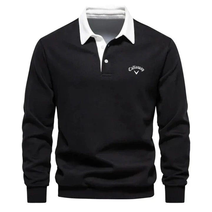 LAURENT MONACO | POLO SWEATER WITH REFINED CONTRASTS