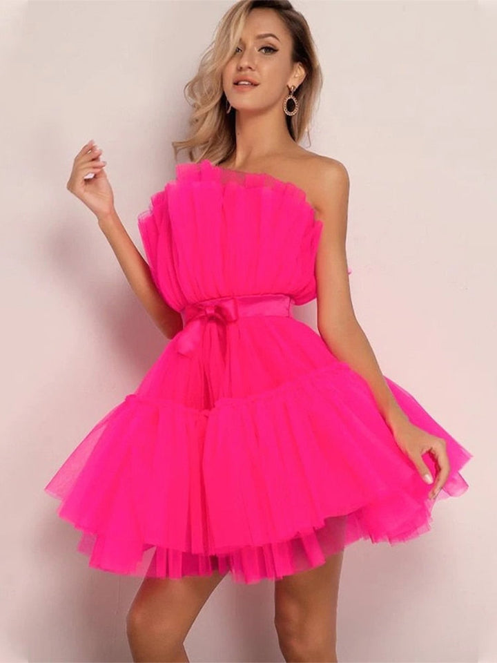 Ladies Tulle Dress – Festive, Fitted, Suitable for Evening Wear