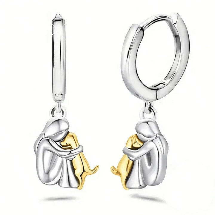 Elisa - Dog Icon Earrings (Round Closure)