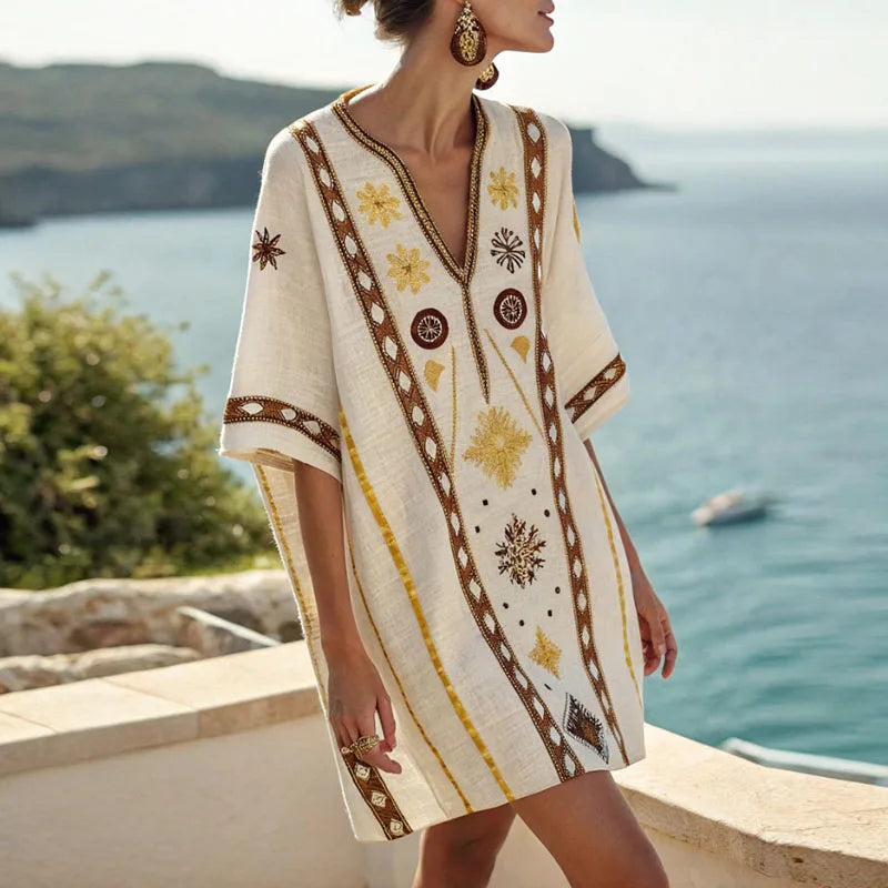 Vera Elegant and Comfortable Beach Dress for Summer Days - Elena Harper