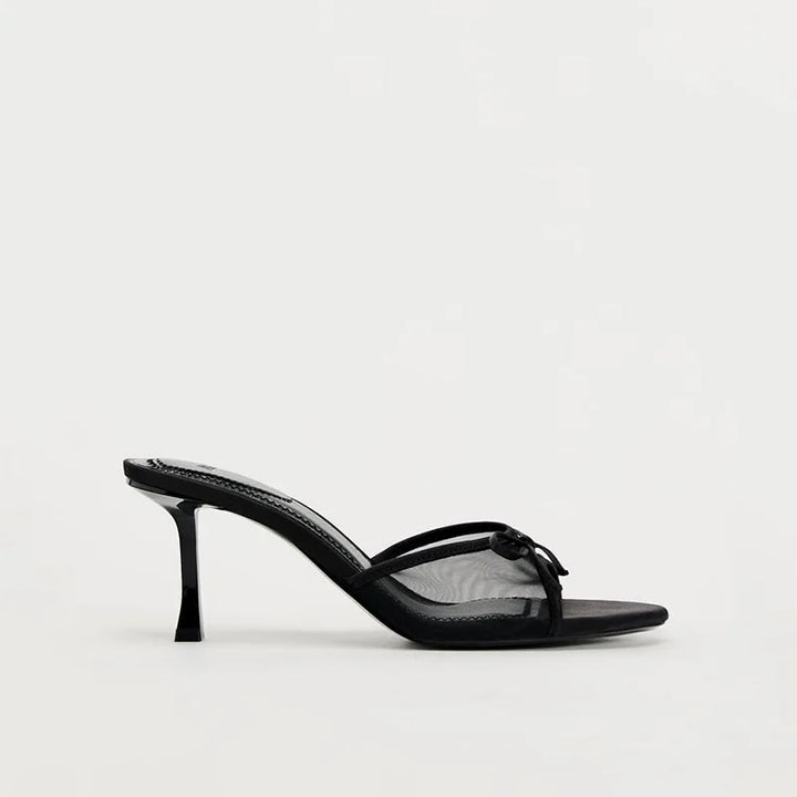 Ginepra Delicate Mule Sandals, view 2 - Elena Harper