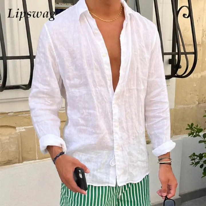 Marcello Lightweight Linen Shirt - Elena Harper