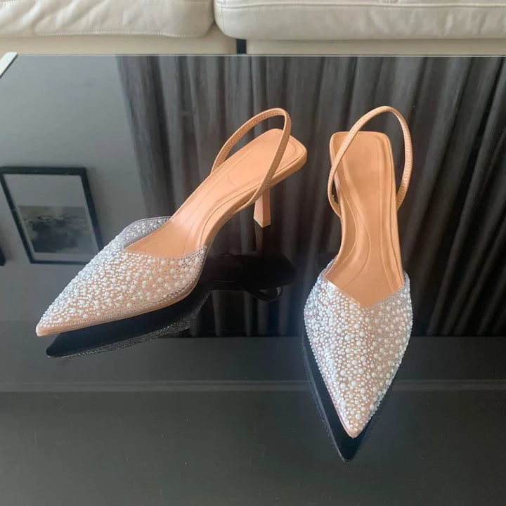 MADISON Graceful Sparkle Heels, view 4 - Elena Harper