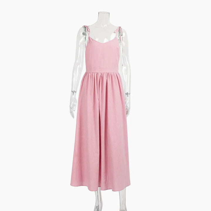 Giulietta Luxury A-Line Dress, view 7 - Elena Harper
