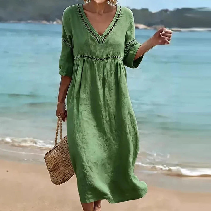 Isolina Soft Maxi Dress, view 2 - Elena Harper