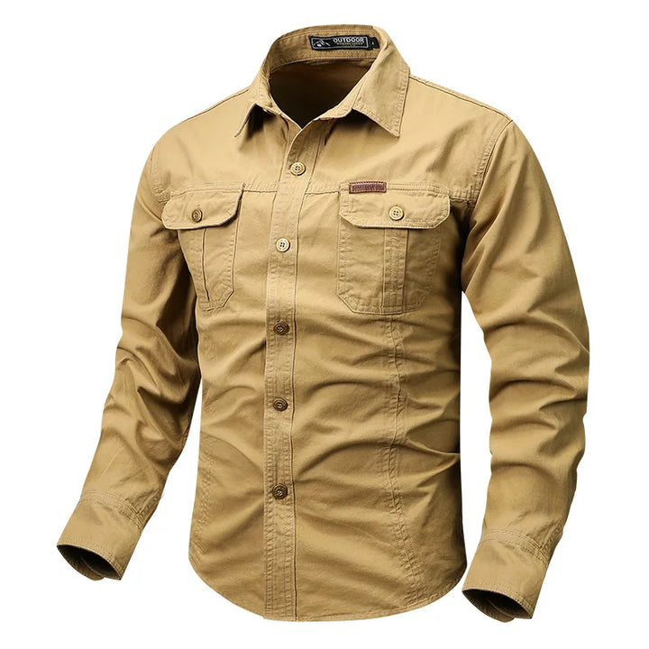 HARRINGTON OXFORD | BUTTON-FRONT CHEST-POCKET SHIRT FOR MEN