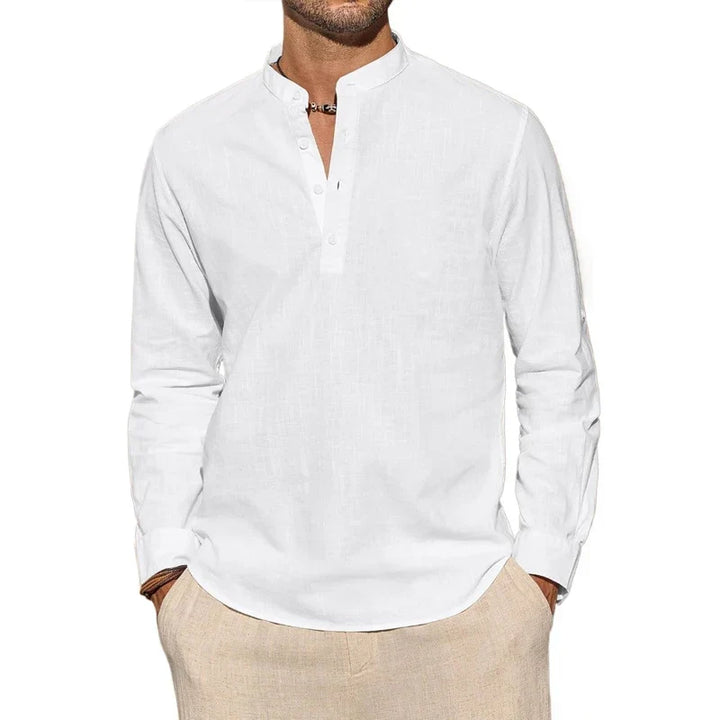 ELENA HARPER™  |  COTTON HENLEY SHIRT FOR MEN