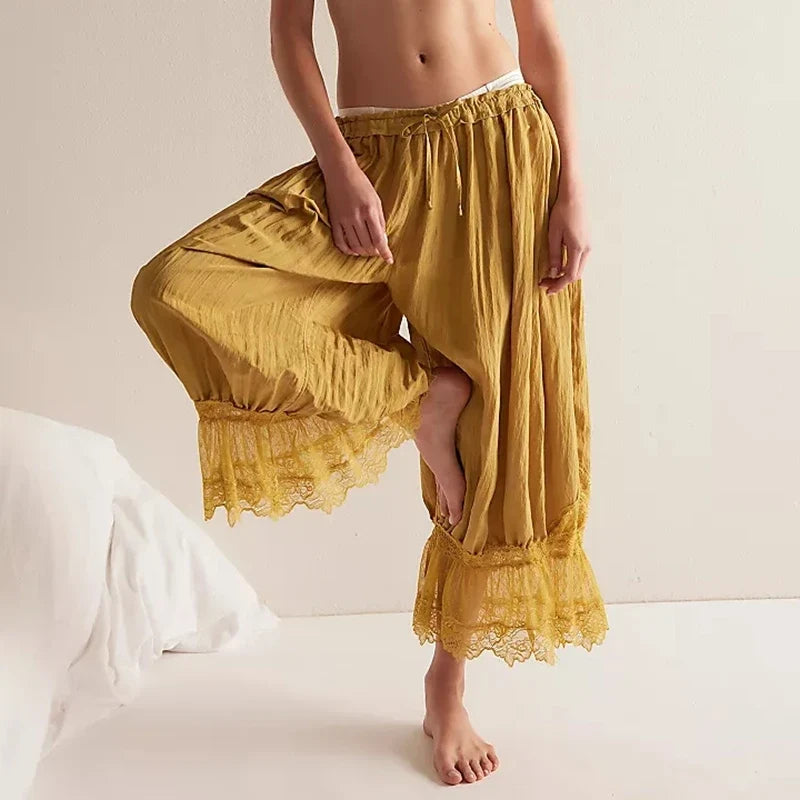 Andrea Fluid Lace Pants, view 8 - Elena Harper