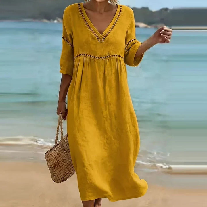Isolina Soft Maxi Dress, view 5 - Elena Harper