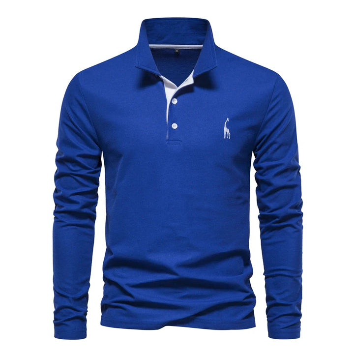 Laurent Monaco Embroidered Polo for Men, view 4 - Elena Harper