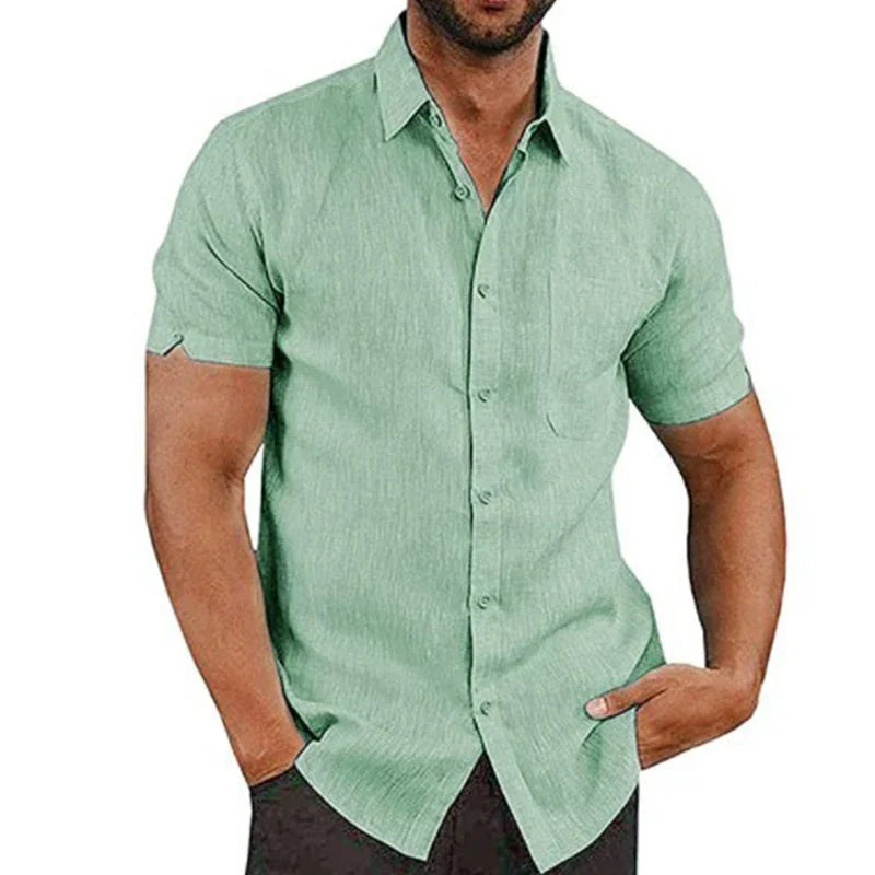 ELENA HARPER™  |  MEN'S LINEN SUMMER SHIRT