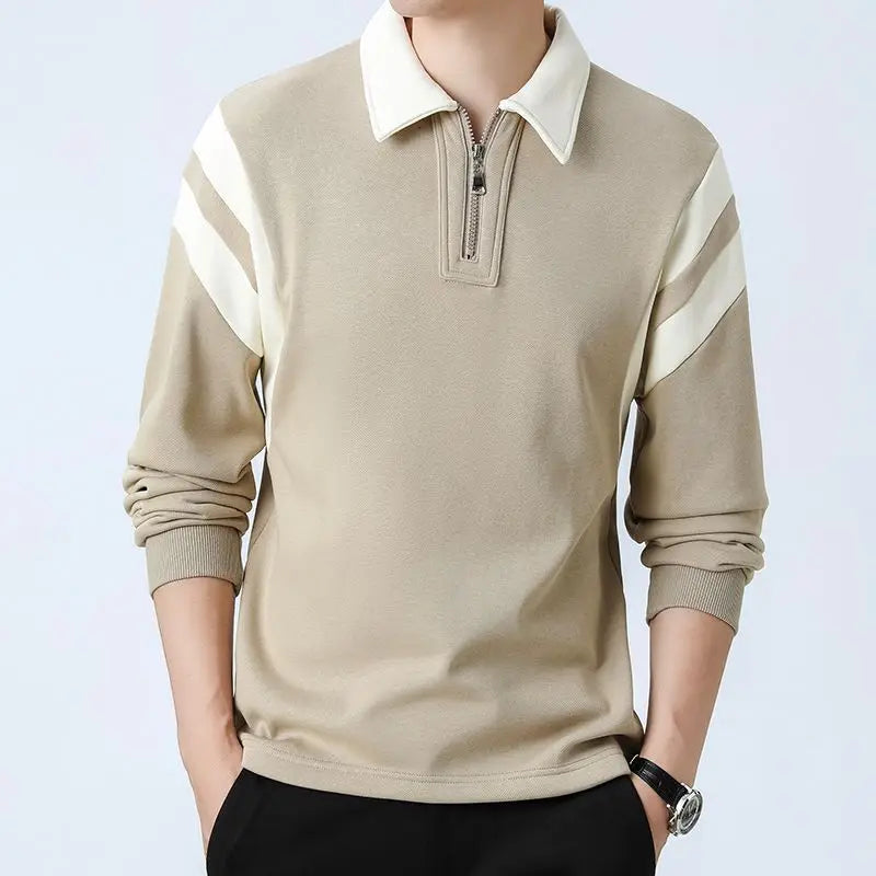 Color-blocked half-zip sweater - Eloy