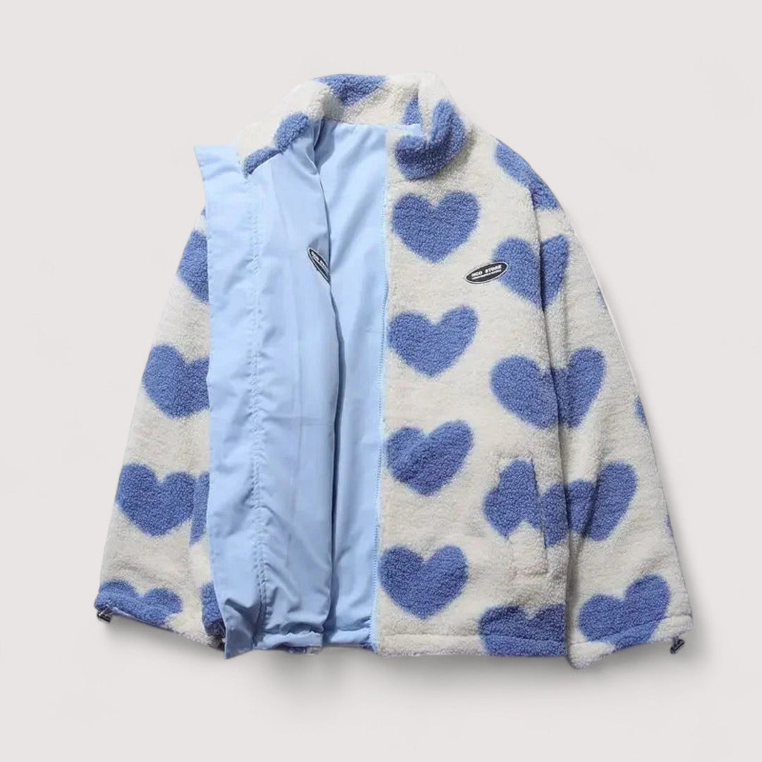 REVERSIBLE JACKET IN THE SHAPE OF A HEART FOR WOMEN