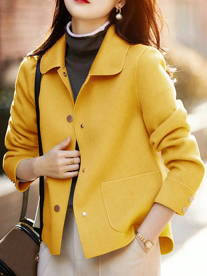 Aldobranda Elegant Wool Jacket, view 4 - Elena Harper