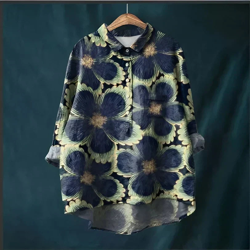 Supattra Classic Blouses with Floral Pattern, view 2 - Elena Harper
