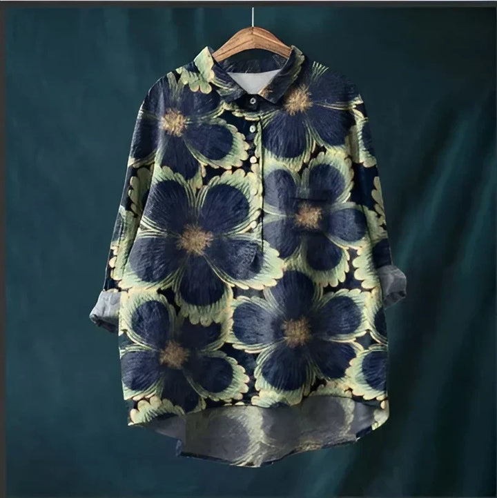 Supattra Classic Blouses with Floral Pattern, view 2 - Elena Harper