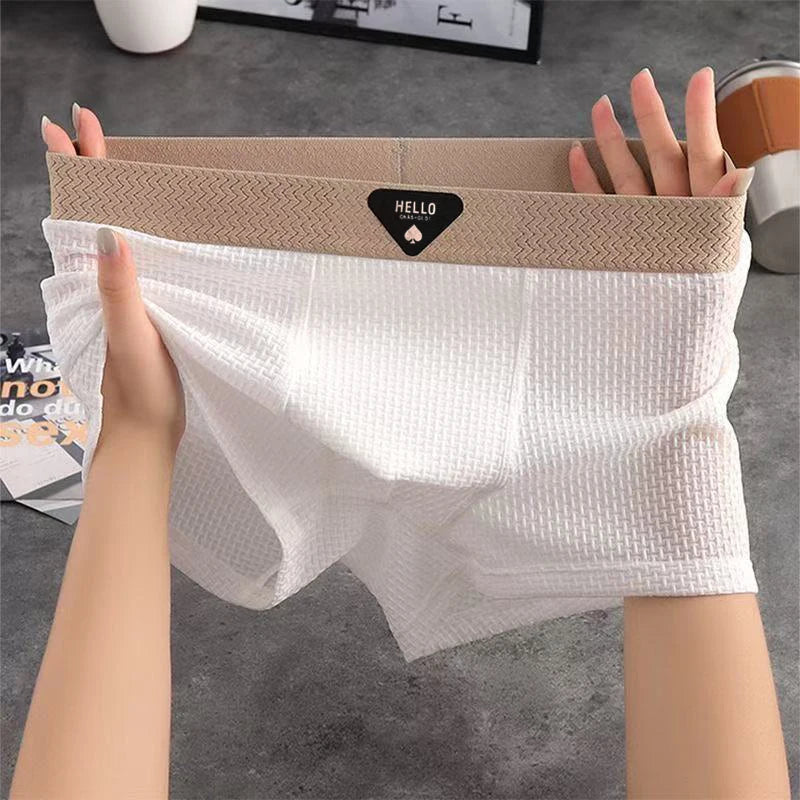 Set of 4 Men's Breathable Polyester Elastane Boxers