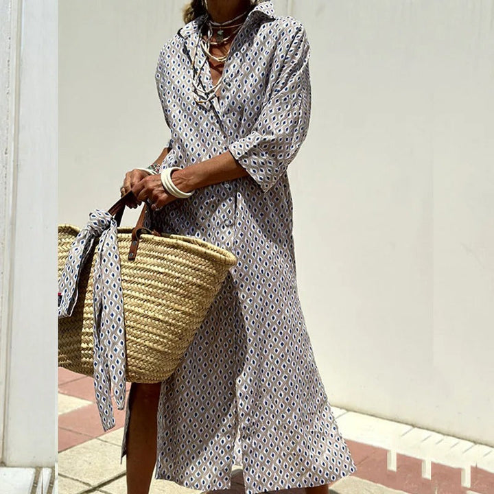 Navyah Urban Shirt Dress - Elena Harper