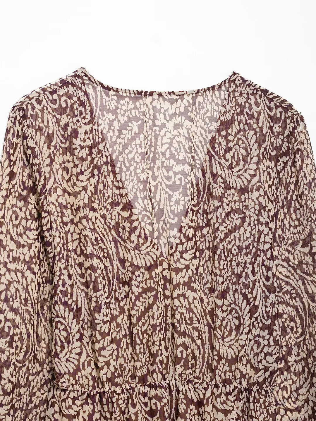 Crescenza Breezy V-Neck Dress, view 2 - Elena Harper